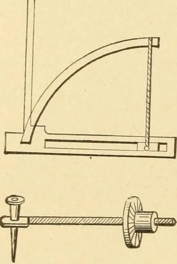 An illustration from Mechanical movements, powers and devices; a treatise describing mechanical movements and devices used in constructive and operative machinery and the mechanical arts, being practically a mechanical dictionary, commencing with a rudimentary description of the early known mechanical powers and detailing the various motions, appliances and inventions used in the mechanical arts to the present time, including a chapter on straight line movements, by Gardner D. Hiscox, 1914, leaf 375