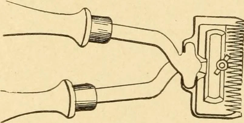 An illustration from Mechanical movements, powers and devices; a treatise describing mechanical movements and devices used in constructive and operative machinery and the mechanical arts, being practically a mechanical dictionary, commencing with a rudimentary description of the early known mechanical powers and detailing the various motions, appliances and inventions used in the mechanical arts to the present time, including a chapter on straight line movements, by Gardner D. Hiscox, 1914, leaf 383