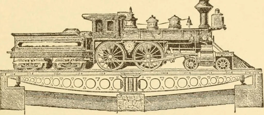 An illustration from Mechanical movements, powers and devices; a treatise describing mechanical movements and devices used in constructive and operative machinery and the mechanical arts, being practically a mechanical dictionary, commencing with a rudimentary description of the early known mechanical powers and detailing the various motions, appliances and inventions used in the mechanical arts to the present time, including a chapter on straight line movements, by Gardner D. Hiscox, 1914, leaf 398