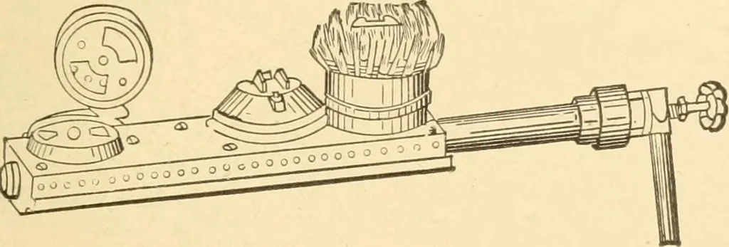 An illustration from Mechanical movements, powers and devices; a treatise describing mechanical movements and devices used in constructive and operative machinery and the mechanical arts, being practically a mechanical dictionary, commencing with a rudimentary description of the early known mechanical powers and detailing the various motions, appliances and inventions used in the mechanical arts to the present time, including a chapter on straight line movements, by Gardner D. Hiscox, 1914, leaf 402