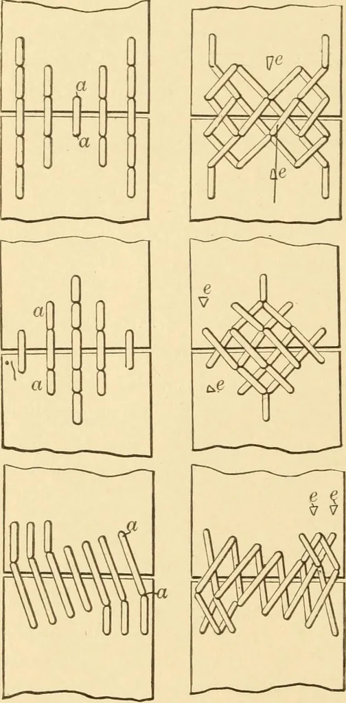 An illustration from Mechanical movements, powers and devices; a treatise describing mechanical movements and devices used in constructive and operative machinery and the mechanical arts, being practically a mechanical dictionary, commencing with a rudimentary description of the early known mechanical powers and detailing the various motions, appliances and inventions used in the mechanical arts to the present time, including a chapter on straight line movements, by Gardner D. Hiscox, 1914, leaf 43