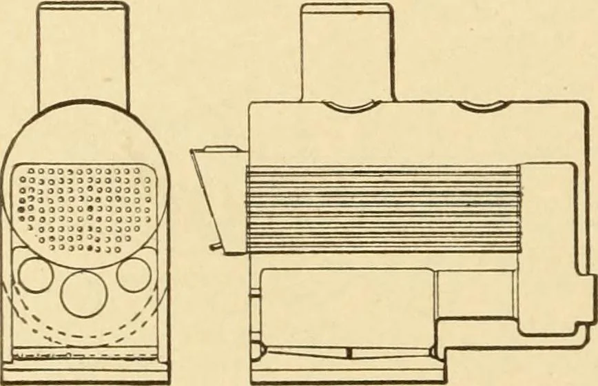 An illustration from Mechanical movements, powers and devices; a treatise describing mechanical movements and devices used in constructive and operative machinery and the mechanical arts, being practically a mechanical dictionary, commencing with a rudimentary description of the early known mechanical powers and detailing the various motions, appliances and inventions used in the mechanical arts to the present time, including a chapter on straight line movements, by Gardner D. Hiscox, 1914, leaf 69