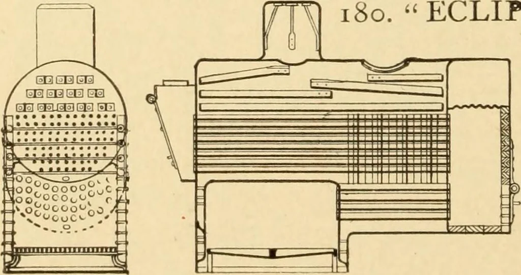 An illustration from Mechanical movements, powers and devices; a treatise describing mechanical movements and devices used in constructive and operative machinery and the mechanical arts, being practically a mechanical dictionary, commencing with a rudimentary description of the early known mechanical powers and detailing the various motions, appliances and inventions used in the mechanical arts to the present time, including a chapter on straight line movements, by Gardner D. Hiscox, 1914, leaf 69