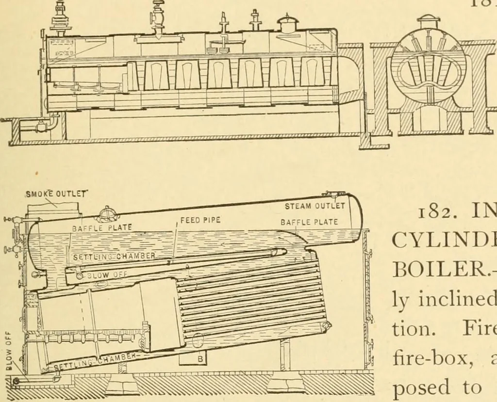 An illustration from Mechanical movements, powers and devices; a treatise describing mechanical movements and devices used in constructive and operative machinery and the mechanical arts, being practically a mechanical dictionary, commencing with a rudimentary description of the early known mechanical powers and detailing the various motions, appliances and inventions used in the mechanical arts to the present time, including a chapter on straight line movements, by Gardner D. Hiscox, 1914, leaf 70