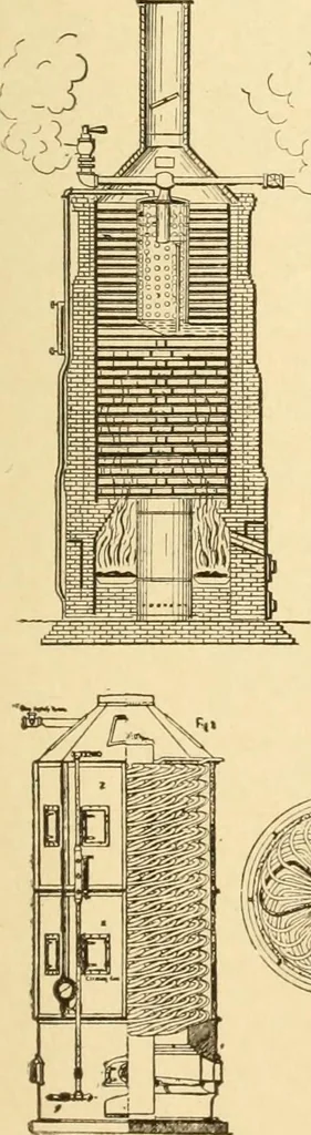 An illustration from Mechanical movements, powers and devices; a treatise describing mechanical movements and devices used in constructive and operative machinery and the mechanical arts, being practically a mechanical dictionary, commencing with a rudimentary description of the early known mechanical powers and detailing the various motions, appliances and inventions used in the mechanical arts to the present time, including a chapter on straight line movements, by Gardner D. Hiscox, 1914, leaf 72