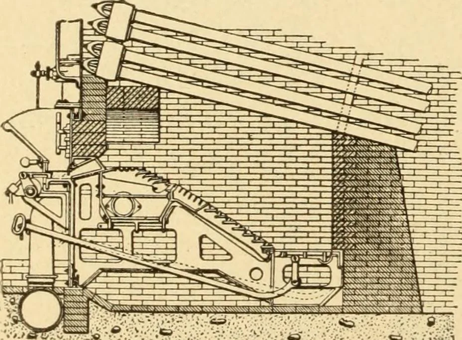 An illustration from Mechanical movements, powers and devices; a treatise describing mechanical movements and devices used in constructive and operative machinery and the mechanical arts, being practically a mechanical dictionary, commencing with a rudimentary description of the early known mechanical powers and detailing the various motions, appliances and inventions used in the mechanical arts to the present time, including a chapter on straight line movements, by Gardner D. Hiscox, 1914, leaf 75