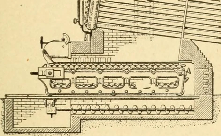 An illustration from Mechanical movements, powers and devices; a treatise describing mechanical movements and devices used in constructive and operative machinery and the mechanical arts, being practically a mechanical dictionary, commencing with a rudimentary description of the early known mechanical powers and detailing the various motions, appliances and inventions used in the mechanical arts to the present time, including a chapter on straight line movements, by Gardner D. Hiscox, 1914, leaf 76