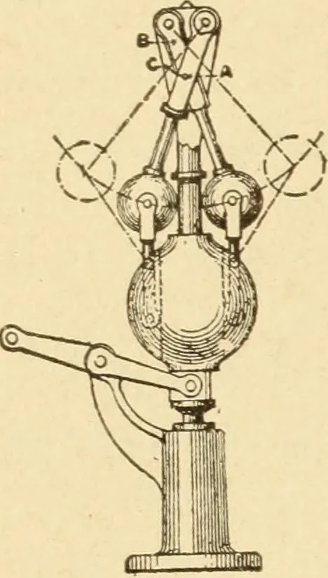 An illustration from Mechanical movements, powers and devices; a treatise describing mechanical movements and devices used in constructive and operative machinery and the mechanical arts, being practically a mechanical dictionary, commencing with a rudimentary description of the early known mechanical powers and detailing the various motions, appliances and inventions used in the mechanical arts to the present time, including a chapter on straight line movements, by Gardner D. Hiscox, 1914, leaf 99
