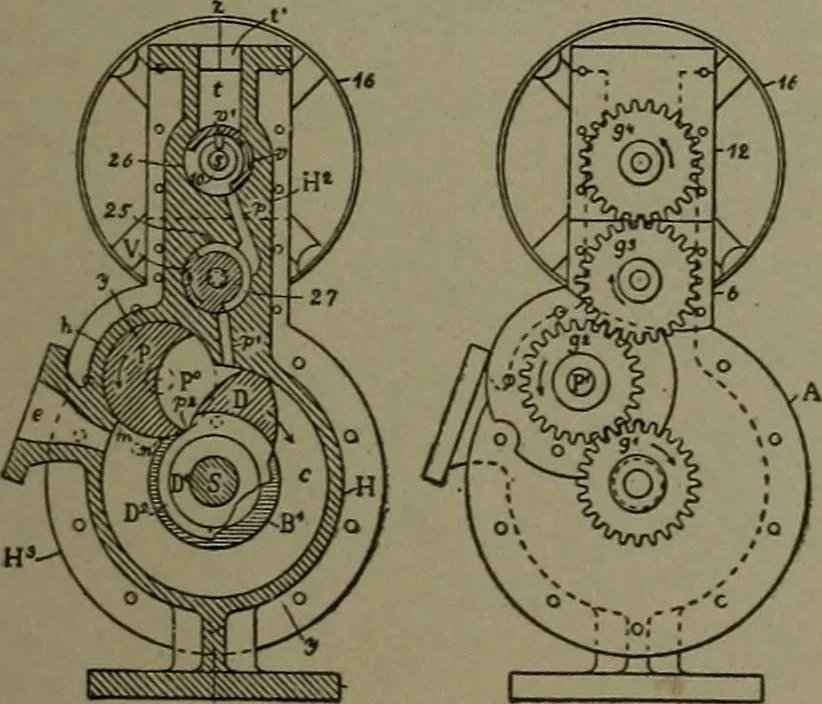 An illustration from Mechanical movements, powers, devices and appliances, 1901, leaf 102