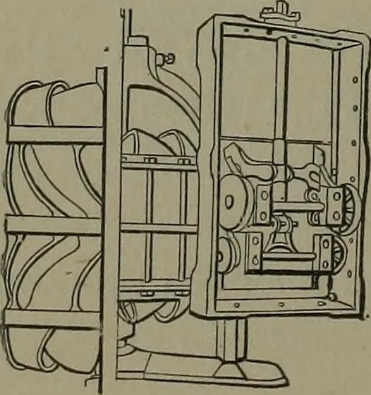 An illustration from Mechanical movements, powers, devices and appliances, 1901, leaf 145