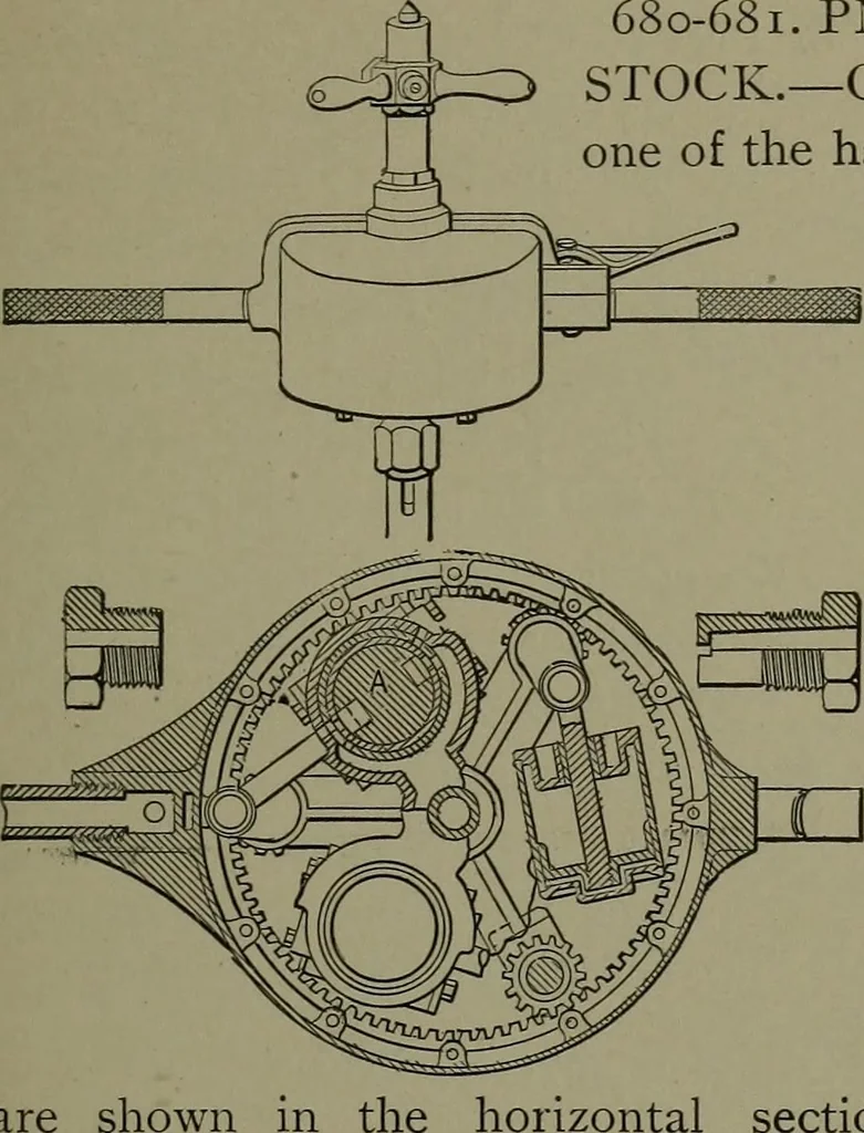 An illustration from Mechanical movements, powers, devices and appliances, 1901, leaf 192