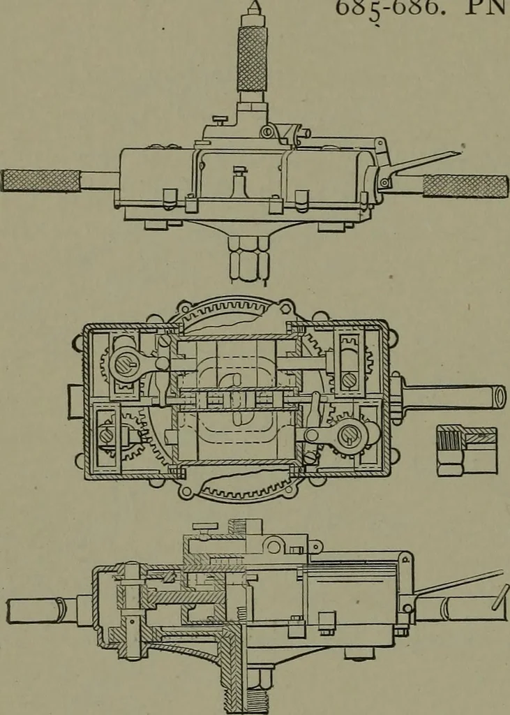An illustration from Mechanical movements, powers, devices and appliances, 1901, leaf 193