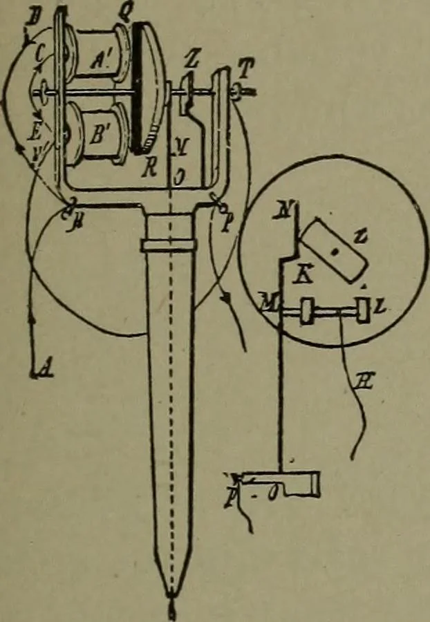 An illustration from Mechanical movements, powers, devices and appliances, 1901, leaf 210