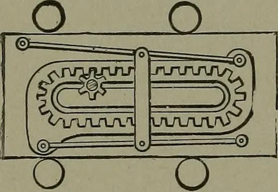 An illustration from Mechanical movements, powers, devices and appliances, 1901, leaf 241