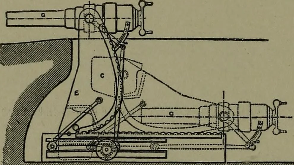An illustration from Mechanical movements, powers, devices and appliances, 1901, leaf 405