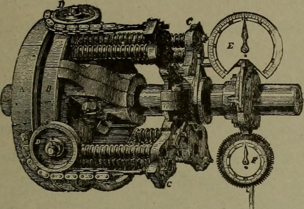 An illustration from Mechanical movements, powers, devices and appliances, 1901, leaf 58