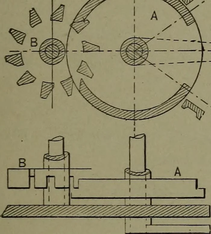 An illustration from Mechanical movements, powers, devices and appliances, 1901, leaf 62