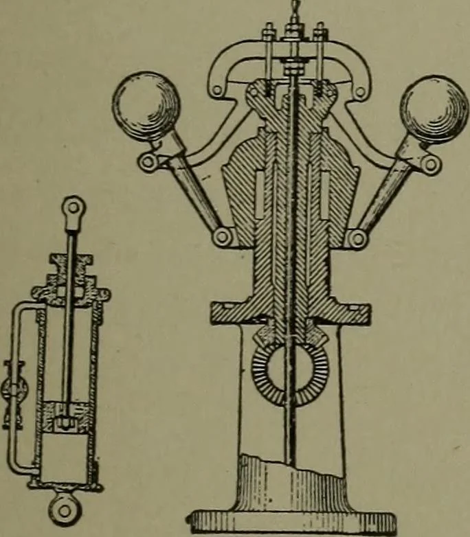 An illustration from Mechanical movements, powers, devices and appliances, 1901, leaf 96