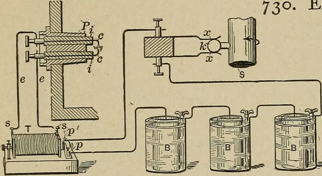An illustration from Mechanical movements, powers, devices and appliances;, 1903, leaf 204