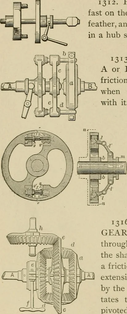 An illustration from Mechanical movements, powers, devices and appliances;, 1903, leaf 331
