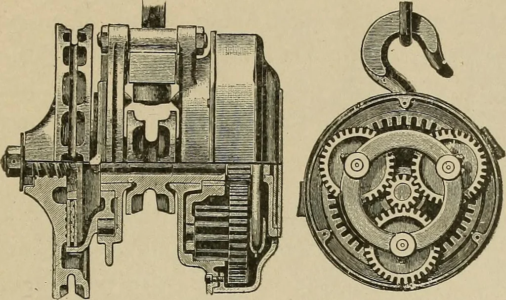 An illustration from Mechanical movements, powers, devices and appliances;, 1903, leaf 350
