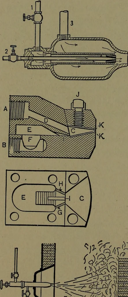 An illustration from Mechanical movements, powers and devices; a treatise describing mechanical movements and devices used in construcive and operative mechinery and the mechanical arts, being practically a mechanical dictionary, 1917, leaf 107