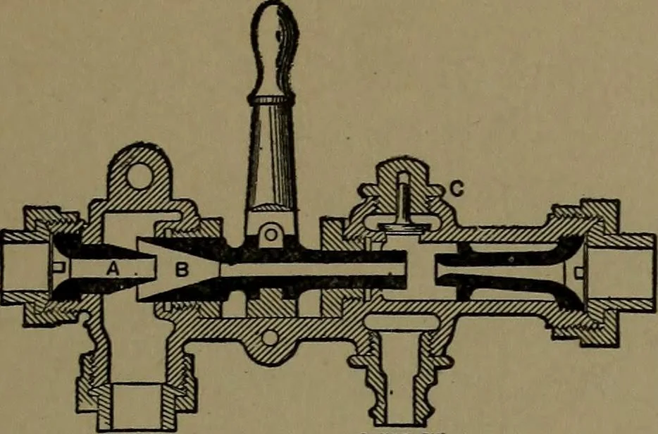 An illustration from Mechanical movements, powers and devices; a treatise describing mechanical movements and devices used in construcive and operative mechinery and the mechanical arts, being practically a mechanical dictionary, 1917, leaf 112