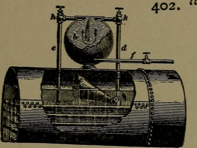 An illustration from Mechanical movements, powers and devices; a treatise describing mechanical movements and devices used in construcive and operative mechinery and the mechanical arts, being practically a mechanical dictionary, 1917, leaf 118