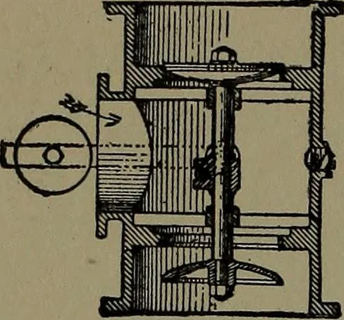 An illustration from Mechanical movements, powers and devices; a treatise describing mechanical movements and devices used in construcive and operative mechinery and the mechanical arts, being practically a mechanical dictionary, 1917, leaf 121