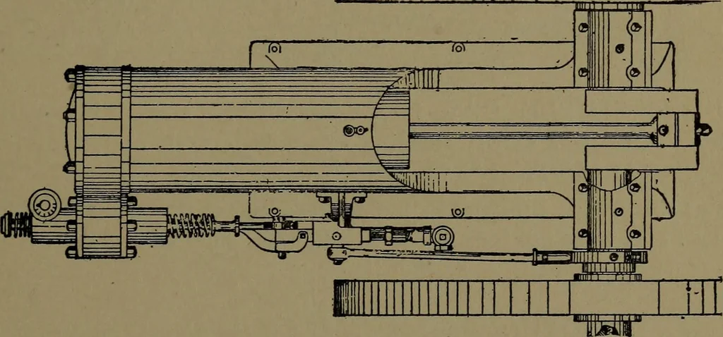 An illustration from Mechanical movements, powers and devices; a treatise describing mechanical movements and devices used in construcive and operative mechinery and the mechanical arts, being practically a mechanical dictionary, 1917, leaf 124