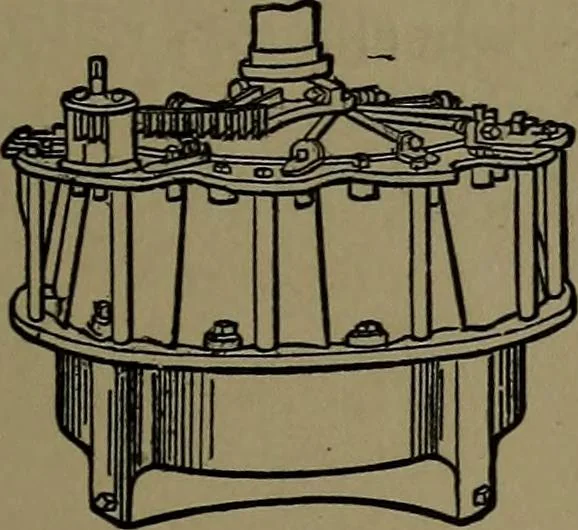 An illustration from Mechanical movements, powers and devices; a treatise describing mechanical movements and devices used in construcive and operative mechinery and the mechanical arts, being practically a mechanical dictionary, 1917, leaf 144