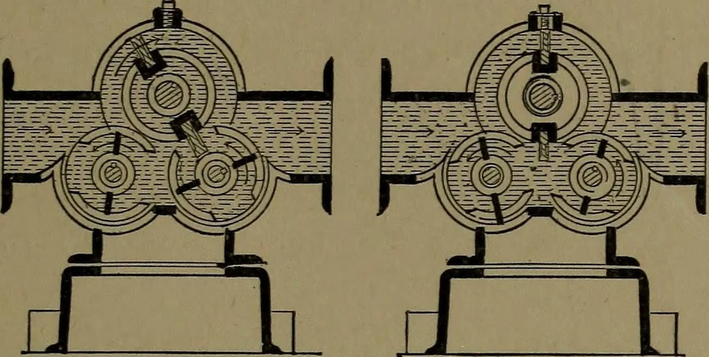 An illustration from Mechanical movements, powers and devices; a treatise describing mechanical movements and devices used in construcive and operative mechinery and the mechanical arts, being practically a mechanical dictionary, 1917, leaf 152