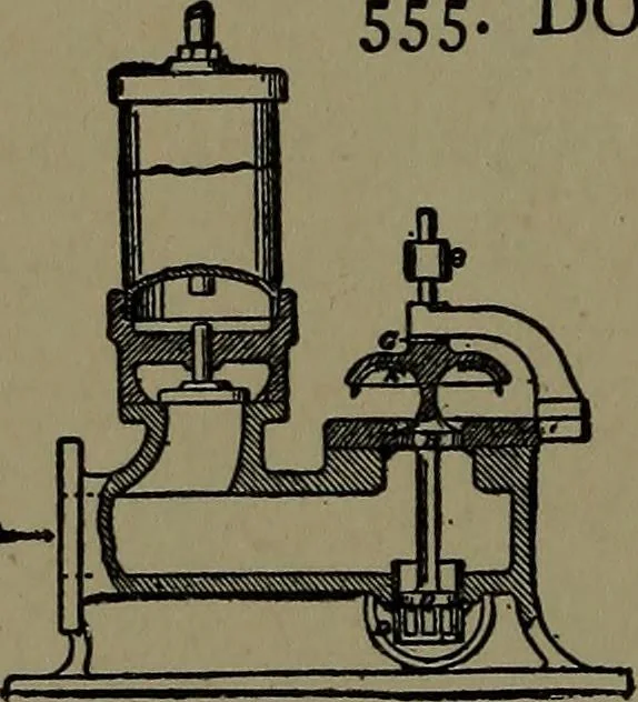 An illustration from Mechanical movements, powers and devices; a treatise describing mechanical movements and devices used in construcive and operative mechinery and the mechanical arts, being practically a mechanical dictionary, 1917, leaf 157