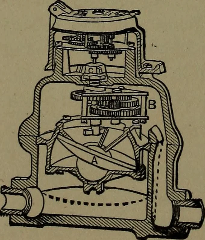 An illustration from Mechanical movements, powers and devices; a treatise describing mechanical movements and devices used in construcive and operative mechinery and the mechanical arts, being practically a mechanical dictionary, 1917, leaf 157