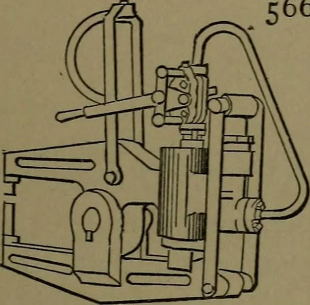 An illustration from Mechanical movements, powers and devices; a treatise describing mechanical movements and devices used in construcive and operative mechinery and the mechanical arts, being practically a mechanical dictionary, 1917, leaf 160