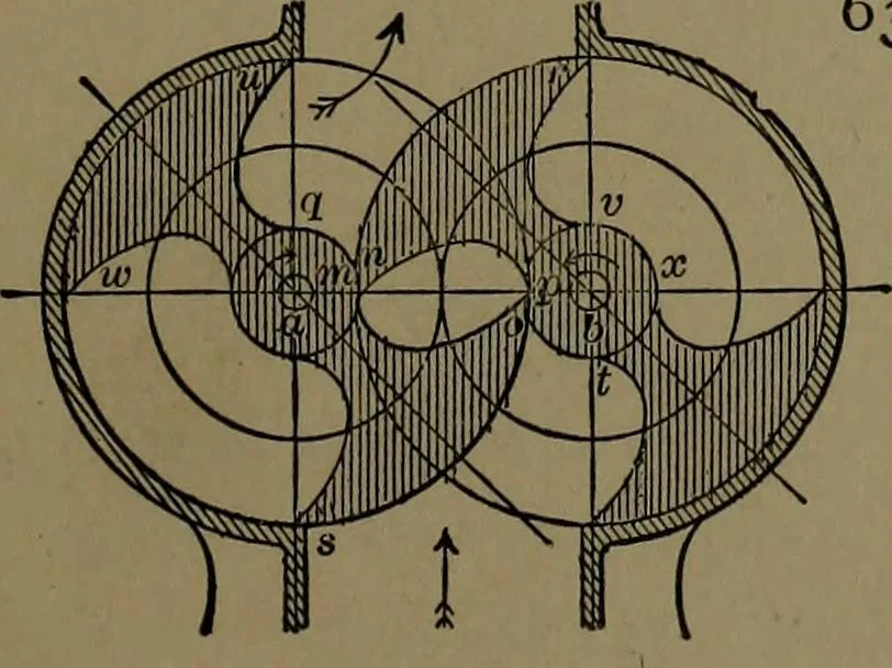 An illustration from Mechanical movements, powers and devices; a treatise describing mechanical movements and devices used in construcive and operative mechinery and the mechanical arts, being practically a mechanical dictionary, 1917, leaf 176