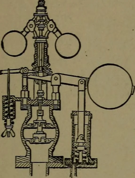 An illustration from Mechanical movements, powers and devices; a treatise describing mechanical movements and devices used in construcive and operative mechinery and the mechanical arts, being practically a mechanical dictionary, 1917, leaf 182
