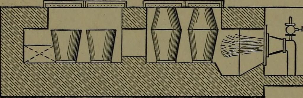 An illustration from Mechanical movements, powers and devices; a treatise describing mechanical movements and devices used in construcive and operative mechinery and the mechanical arts, being practically a mechanical dictionary, 1917, leaf 195