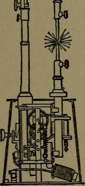 An illustration from Mechanical movements, powers and devices; a treatise describing mechanical movements and devices used in construcive and operative mechinery and the mechanical arts, being practically a mechanical dictionary, 1917, leaf 204