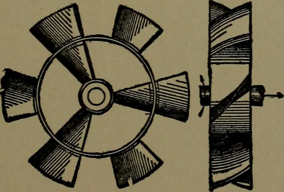 An illustration from Mechanical movements, powers and devices; a treatise describing mechanical movements and devices used in construcive and operative mechinery and the mechanical arts, being practically a mechanical dictionary, 1917, leaf 222