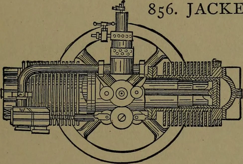 An illustration from Mechanical movements, powers and devices; a treatise describing mechanical movements and devices used in construcive and operative mechinery and the mechanical arts, being practically a mechanical dictionary, 1917, leaf 228