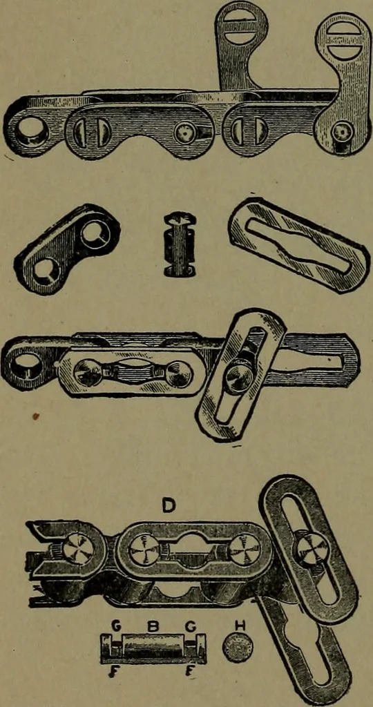 An illustration from Mechanical movements, powers and devices; a treatise describing mechanical movements and devices used in construcive and operative mechinery and the mechanical arts, being practically a mechanical dictionary, 1917, leaf 231