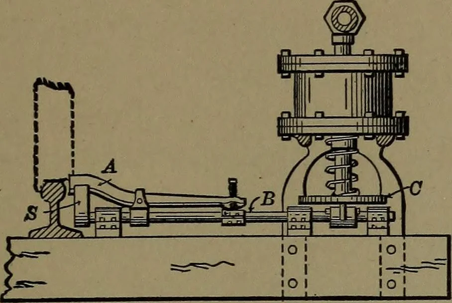 An illustration from Mechanical movements, powers and devices; a treatise describing mechanical movements and devices used in construcive and operative mechinery and the mechanical arts, being practically a mechanical dictionary, 1917, leaf 234