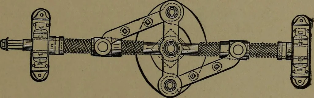 An illustration from Mechanical movements, powers and devices; a treatise describing mechanical movements and devices used in construcive and operative mechinery and the mechanical arts, being practically a mechanical dictionary, 1917, leaf 234