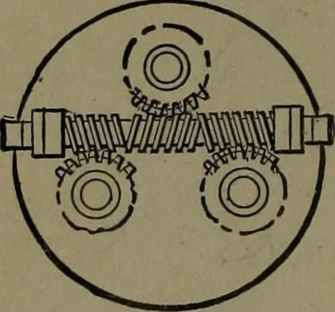 An illustration from Mechanical movements, powers and devices; a treatise describing mechanical movements and devices used in construcive and operative mechinery and the mechanical arts, being practically a mechanical dictionary, 1917, leaf 241