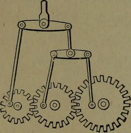 An illustration from Mechanical movements, powers and devices; a treatise describing mechanical movements and devices used in construcive and operative mechinery and the mechanical arts, being practically a mechanical dictionary, 1917, leaf 243