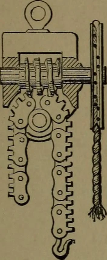 An illustration from Mechanical movements, powers and devices; a treatise describing mechanical movements and devices used in construcive and operative mechinery and the mechanical arts, being practically a mechanical dictionary, 1917, leaf 258
