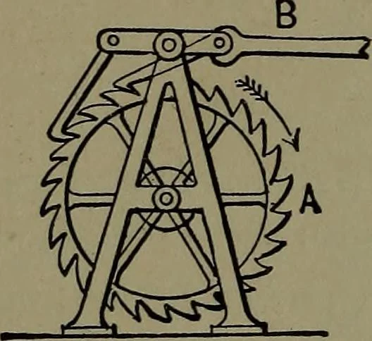 An illustration from Mechanical movements, powers and devices; a treatise describing mechanical movements and devices used in construcive and operative mechinery and the mechanical arts, being practically a mechanical dictionary, 1917, leaf 261