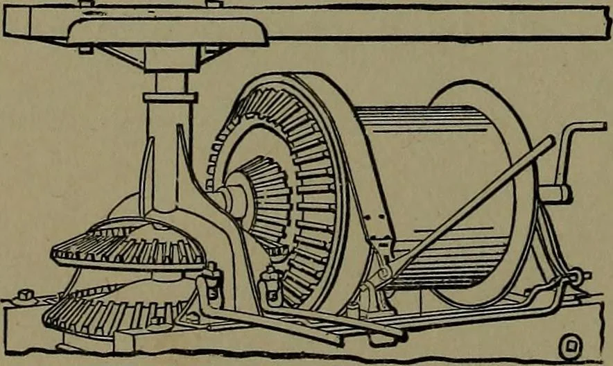 An illustration from Mechanical movements, powers and devices; a treatise describing mechanical movements and devices used in construcive and operative mechinery and the mechanical arts, being practically a mechanical dictionary, 1917, leaf 307