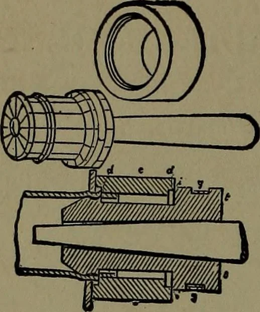 An illustration from Mechanical movements, powers and devices; a treatise describing mechanical movements and devices used in construcive and operative mechinery and the mechanical arts, being practically a mechanical dictionary, 1917, leaf 333